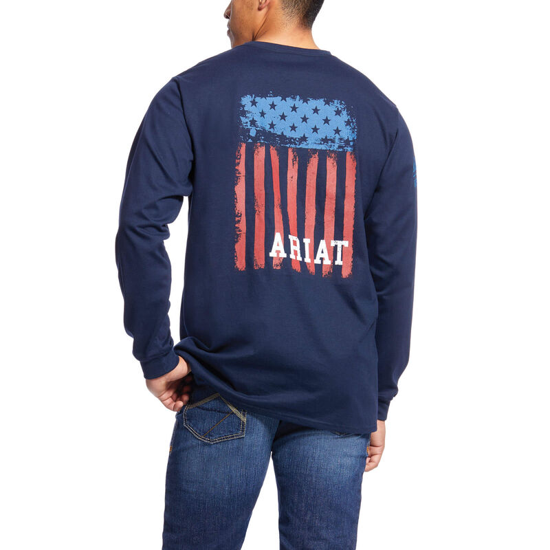 Ariat FR Americana - T Shirts Donkerblauw Heren - 21680-569